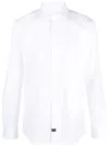 Fay Cutaway-collar Long-sleeve Shirt In Bianco