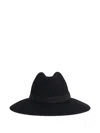 Fay Wide-brimmed Fedora Hat In Black