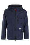 Fay Windbreaker Archive Jacket In Blue