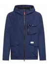 Fay Windbreaker Archive Jacket In Blue