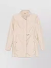 Fay Winter Coat Functional High Collar In Neutral
