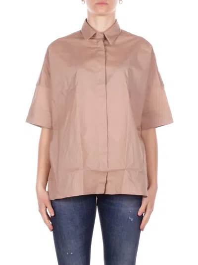 Fay Woman Shirt Ncwa552552 Szgrc603 Shirt M 3\4 Dark Beige In Brown