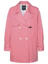 FAY FAY WOMAN FAY DOUBLE-BREASTED PINK COTTON TRENCH COAT
