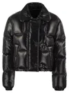 Fay Mini Cropped Down Jacket With Hooks In Black