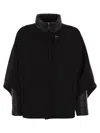 Fay Women 3-in-1 Double-sided Wool And Cashmere Cape In Black