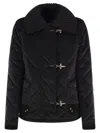 Fay Padded 3 Ganci In Black