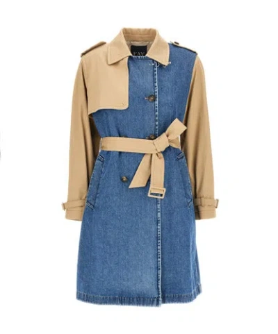 Fay Women Coats In Blue