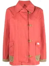 Fay Cotton 4 Hooks Jacket In Red