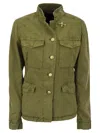Fay Giacca Stile Militare Sahariana In Multicolor