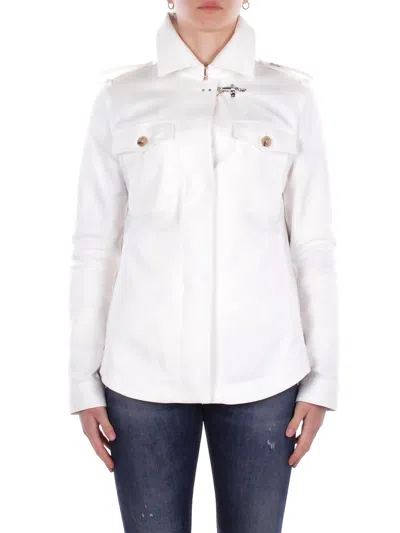 Fay Women's Jacket Naw0452317 Syczb004 Jkt Shirt With Snow Hook In White