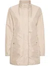 Fay Virginia Coat Stand-up Collar In Beige