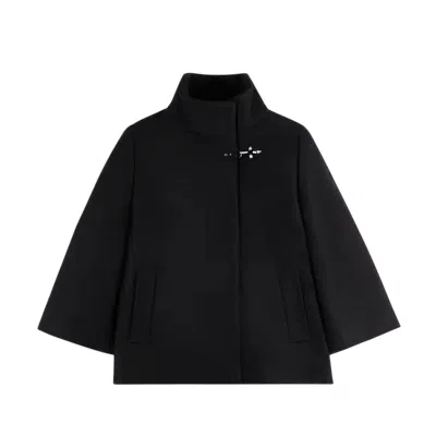 FAY WOMEN'S JACKETS FAY - HOOD WITH HOOK LINED - BLACK