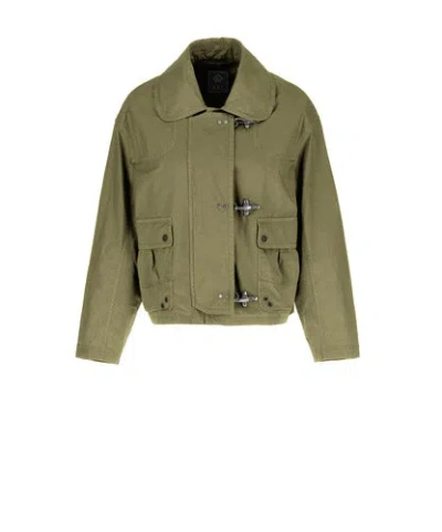 Fay 3 Ganci Flap-pocket Jacket In Green