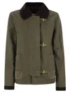 Fay Women 3 Ganci Canvas Caban Jacket In Multicolor