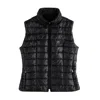 Fay Women's Vest  - Quilt Vest With Spare Parts  - Black In Black
