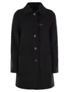 Fay Wool And Cashmere Coat In Black