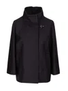 Fay Lined Cape With Hook In Black
