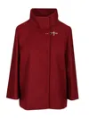 Fay Women Wool Cape In Red