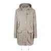 Fay Wool And Cashmere Cloth Parka In Neutral