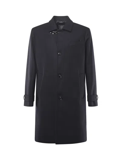 Fay Wool And Cashmere Coat In Blue
