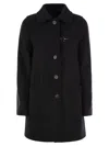 Fay Wool And Cashmere Coat In Black