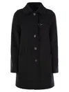 Fay Wool And Cashmere Coat In Black