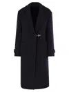 Fay Wool And Cashmere Coat In Black