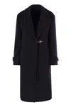 Fay Wool And Cashmere Coat In Blue