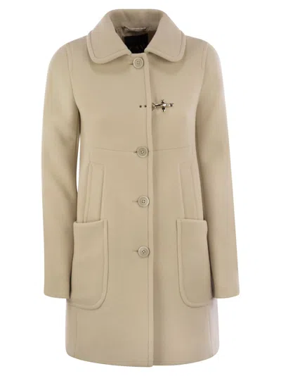 Fay Wool And Cashmere Coat In Beige