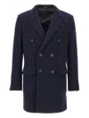 Fay Wool-blend Coat In Blue