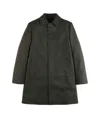 Fay Straight Wool-cashmere Blend Coat With Side Pockets In Black