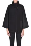 Fay Wool Cloth And Bouclè Coat In Black