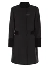 Fay Wool Cloth Coat In Black