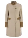 Fay Wool Cloth Coat In Neutral