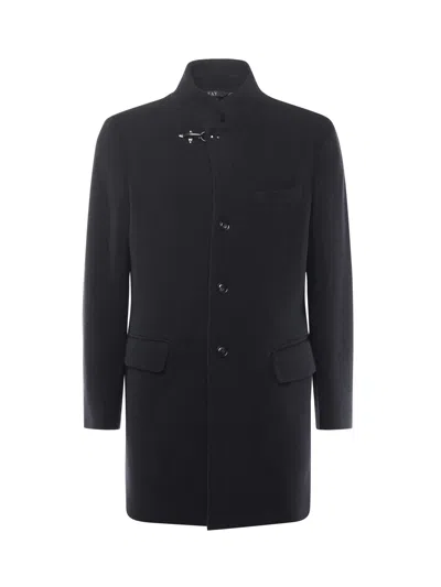 Fay Wool Coat In Black