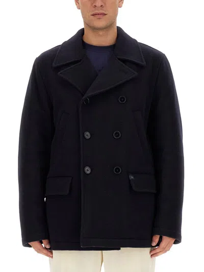 Fay Long-sleeved Short Coat In Black