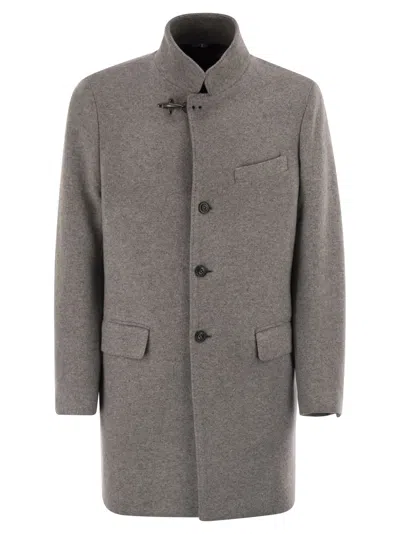 Fay Wool Coat In Gray