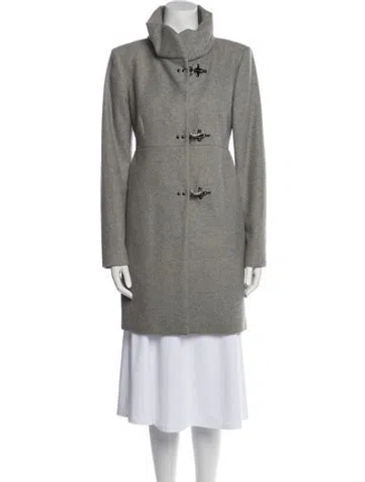 Pre-owned Fay Wool Coat In Gray