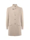 Fay Kaput Button-up Coat In Neutral