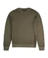 Fay Wool Crew-neck Sweater In Green