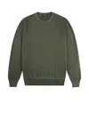 FAY WOOL CREWNECK GREEN SWEATER