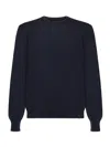 Fay Wool Crewneck Sweater In Blue