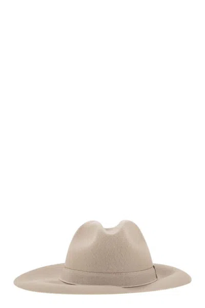 Fay Wool Felt Hat In Neutral