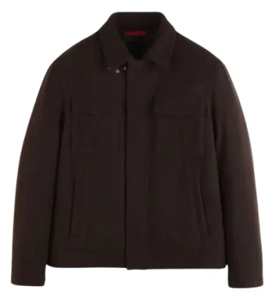 Fay Wool Jacket For Stylish Warmth In Brown