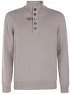 Fay Beige Virgin Wool Turtleneck Sweater Man In Neutrals