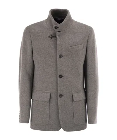 FAY WOOL PEA COAT