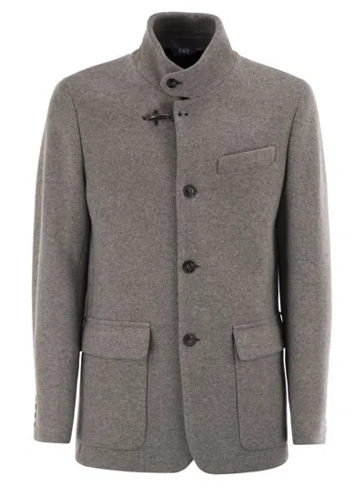 FAY WOOL PEA COAT
