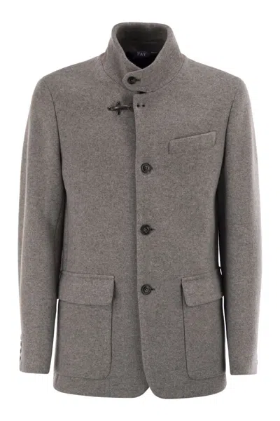 FAY FAY WOOL PEA COAT