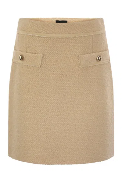 FAY FAY WOOL SHORT SKIRT