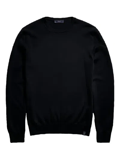 Fay Wool Sweater In Black